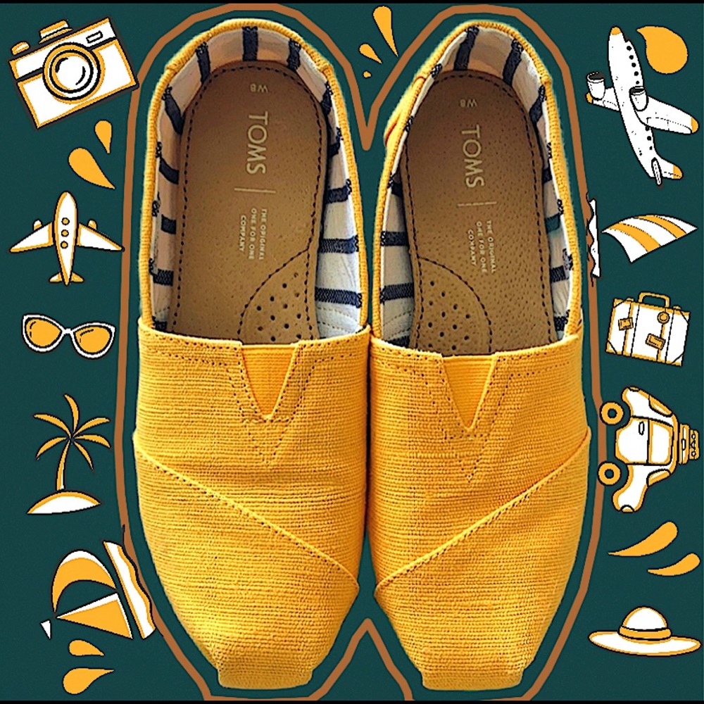•Lightly Worn •Yellow •Women’s Size 8 •Toms